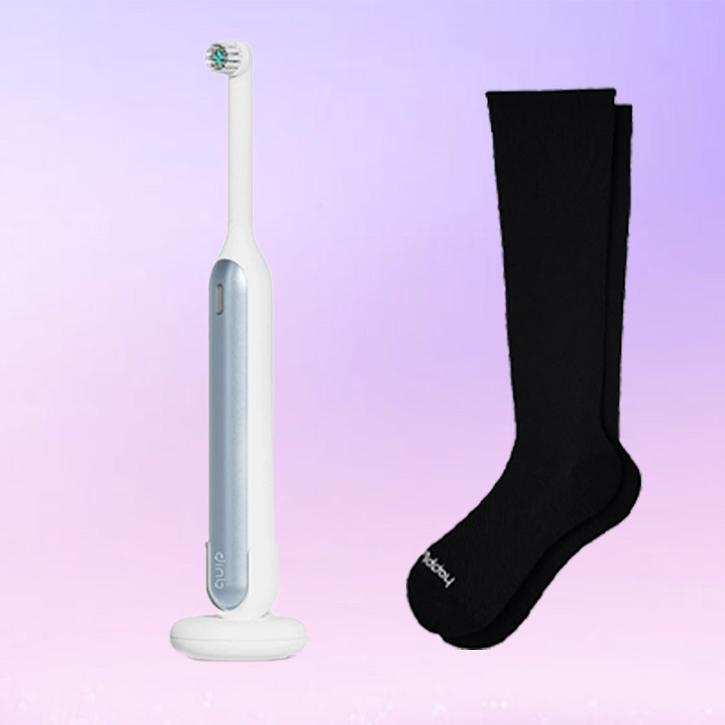 Free quip Toothbrush + Compression Socks